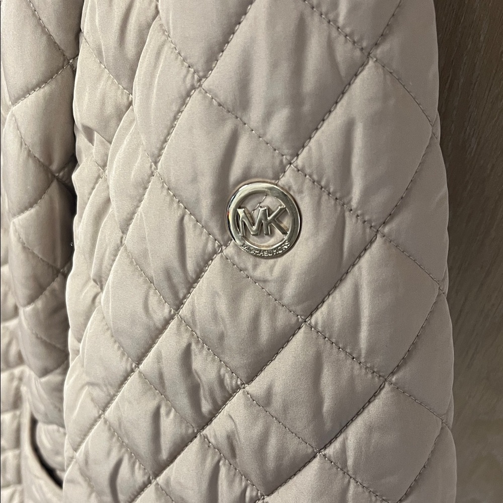 Michael Kors Quilted Utility Jacket - Taupe - Picture 5 of 5